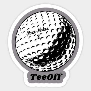 Tee Off Sticker